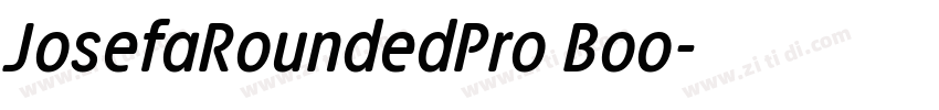 JosefaRoundedPro Boo字体转换